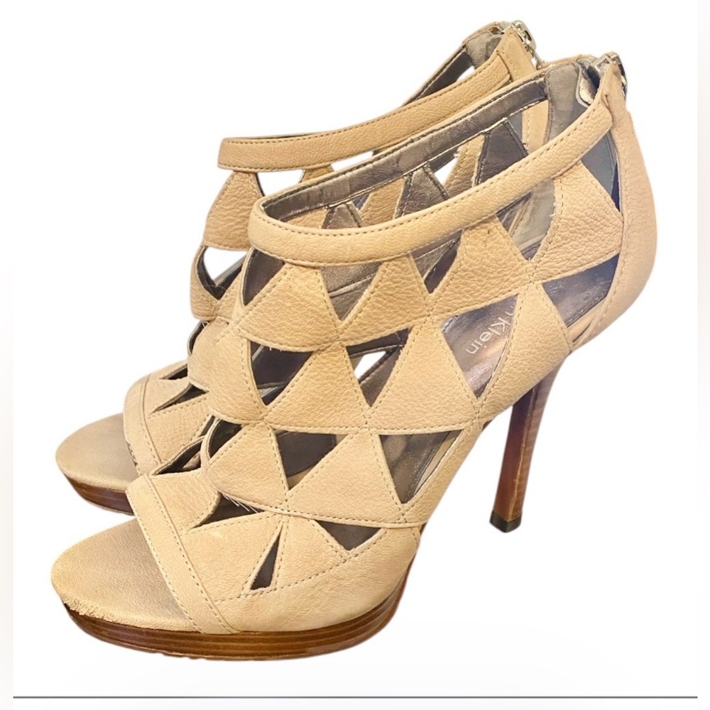 Calvin Klein Tan High Heel Sandals